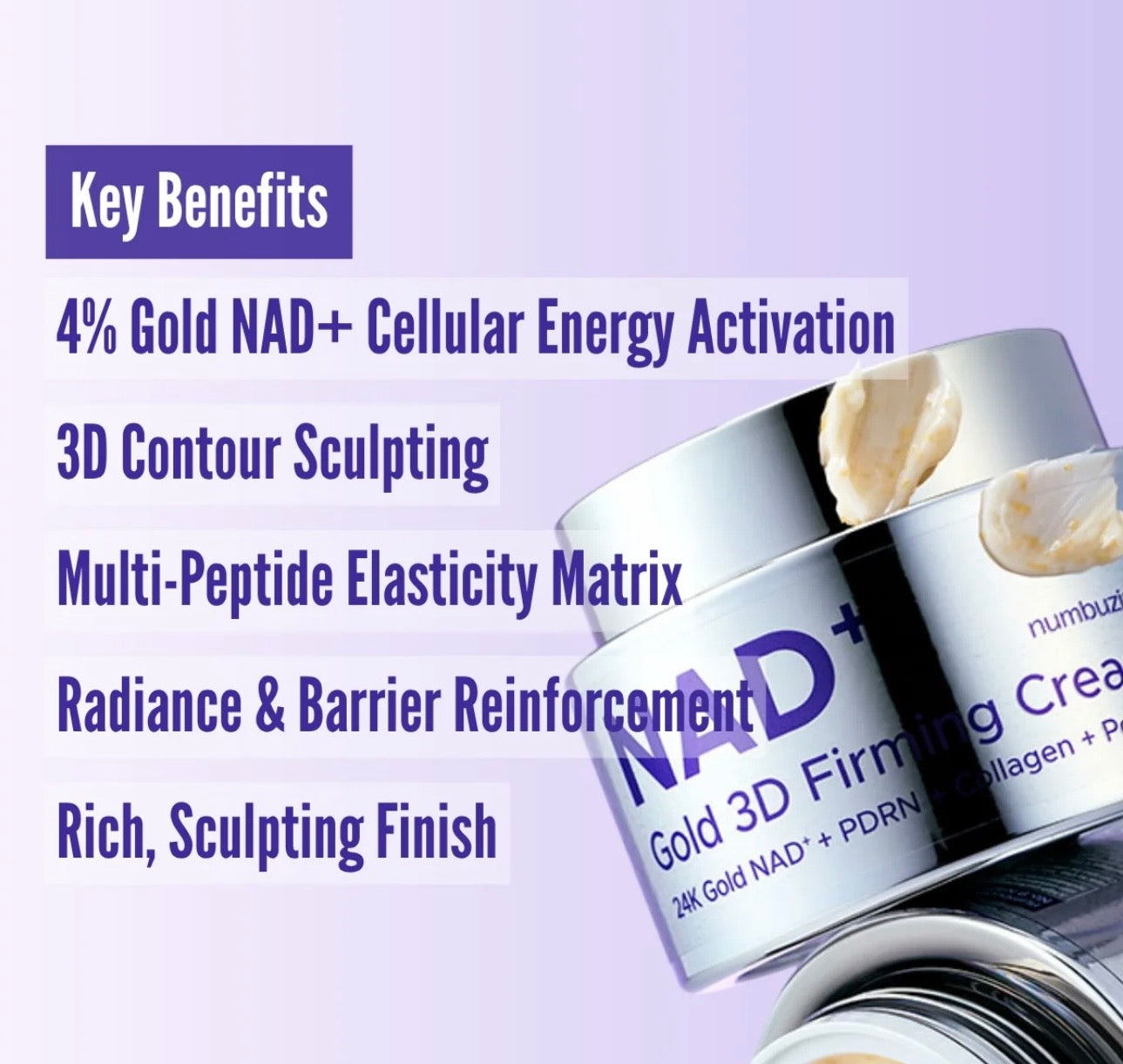 Numbuzin No.9 NAD+ Gold 3D Firming Cream 50ml
