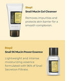 COSRX All About Snail Korean Skincare, Gift Set with Face Gel Cleanser, Essence, Cream &amp; Eye-cream, Repairing, Recovering, Rejuvenating Kit with Snail Mucin