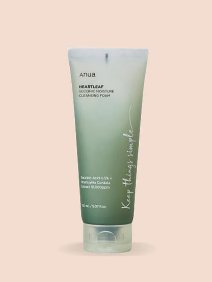 ANUA Heartleaf Succinic Moisture Cleansing Foam (150ml)