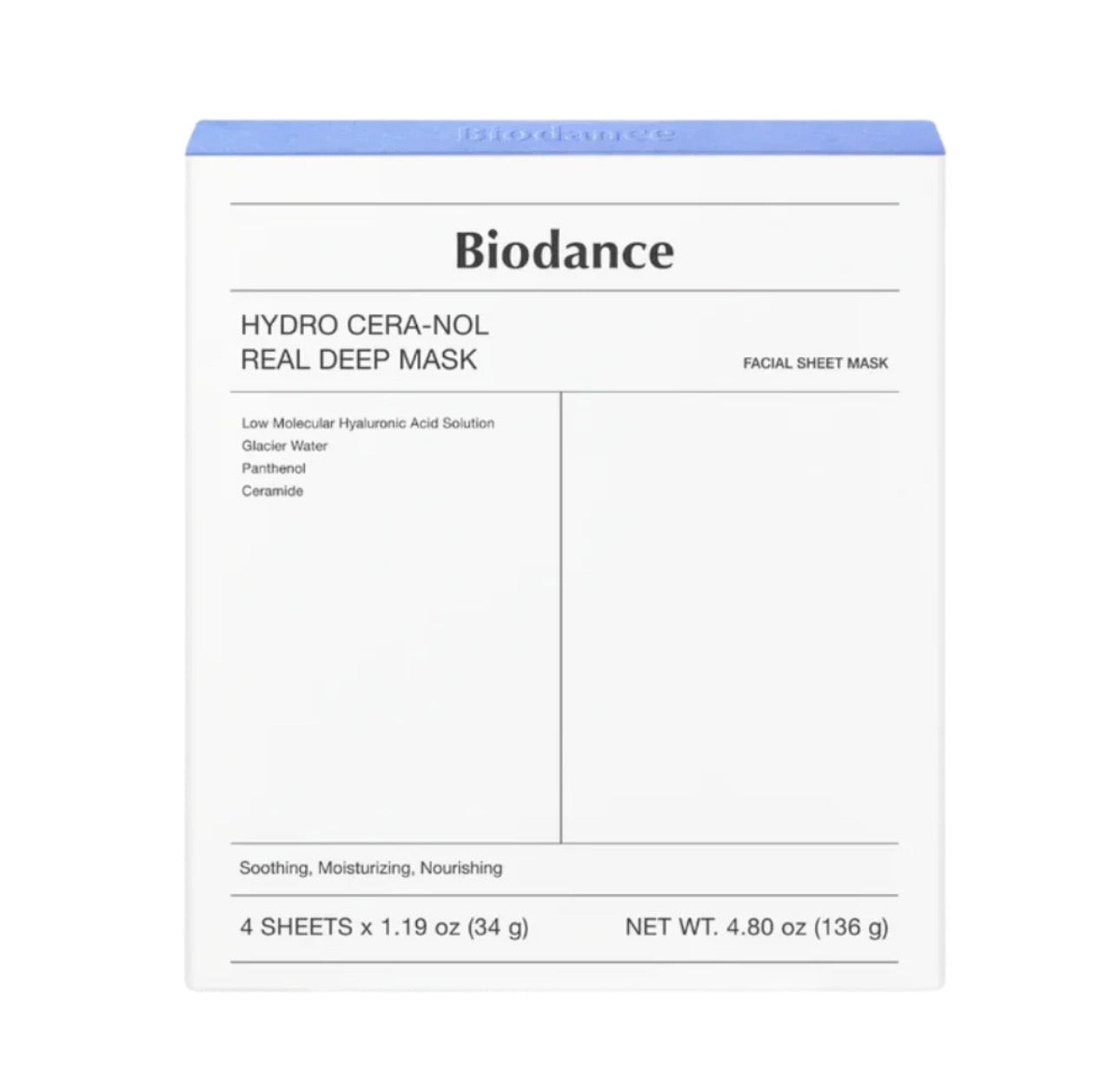 Biodance Hydro Cera-nol Real Deep Mask (4 Pcs)