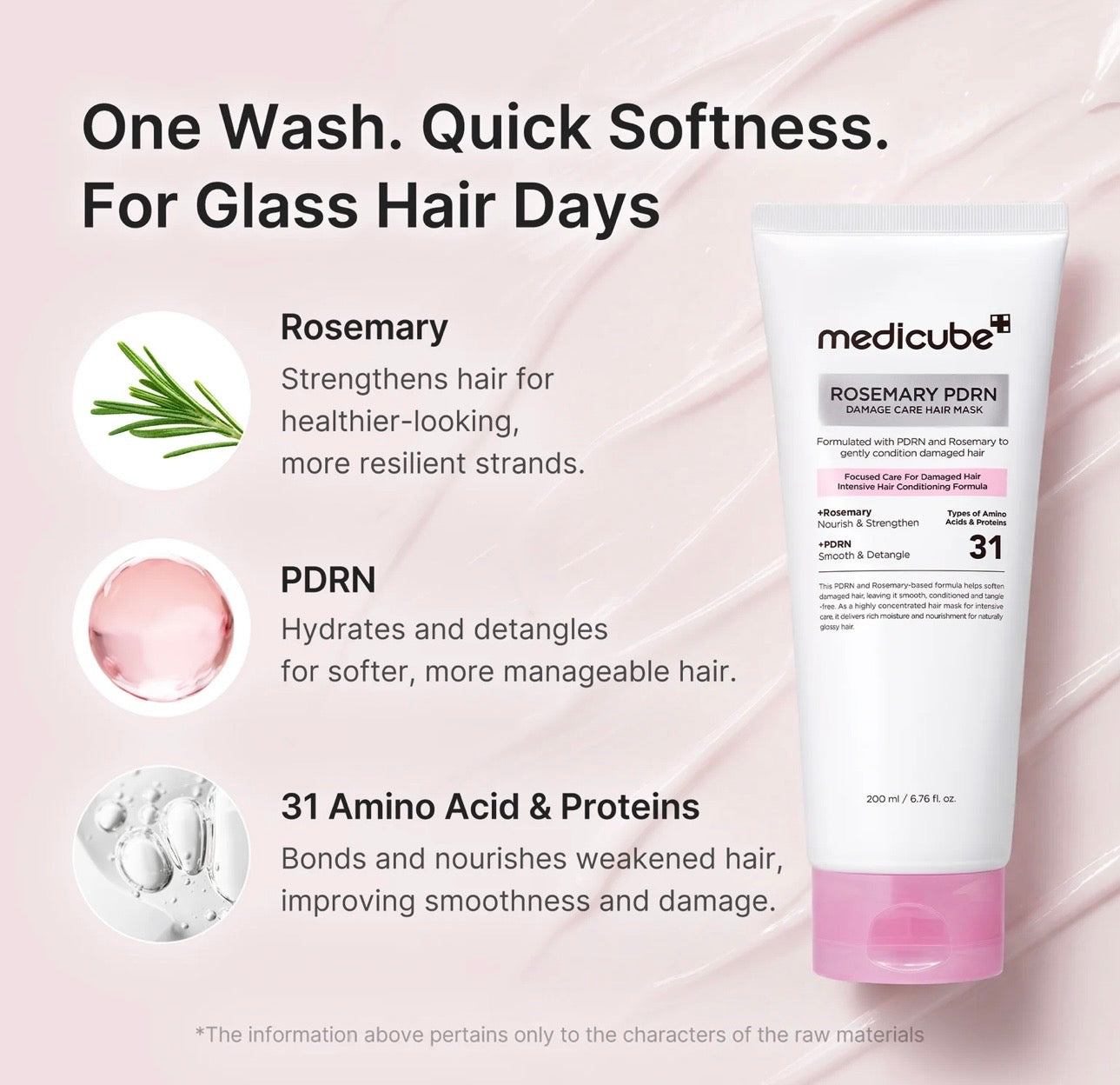 Medicube Rosemary PDRN Damage Care Hair Mask 200ml