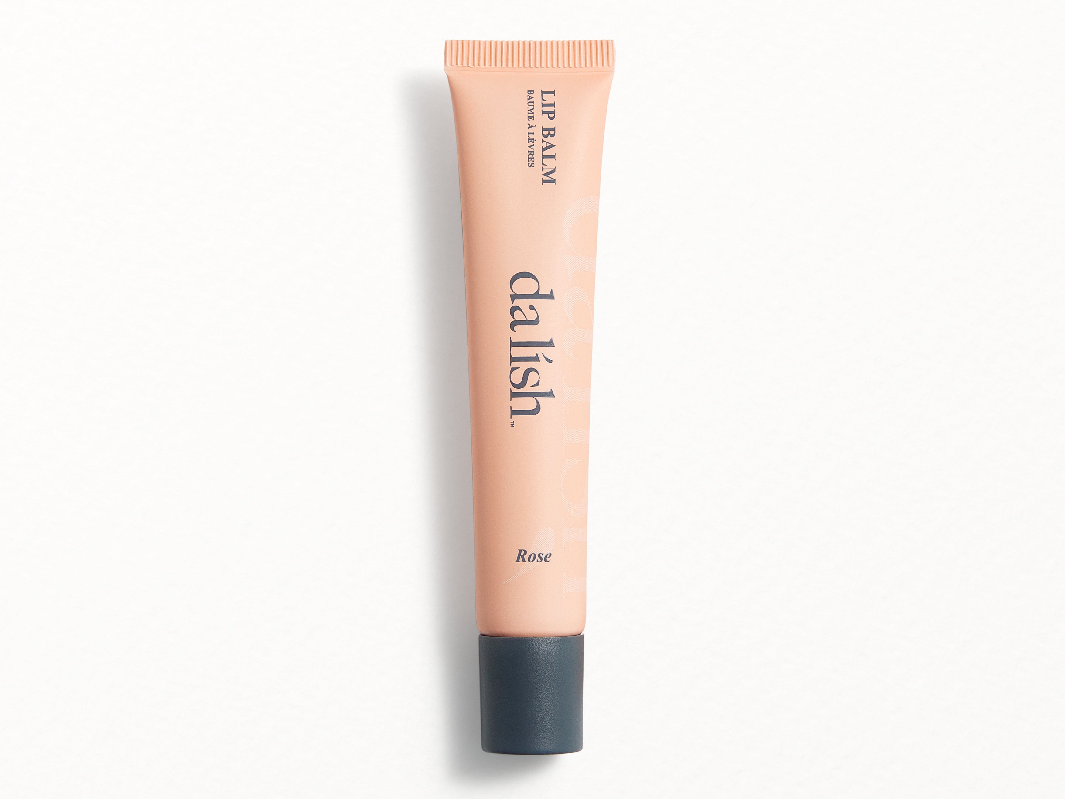 Lip balm tube labeled 'dalish' on a white background