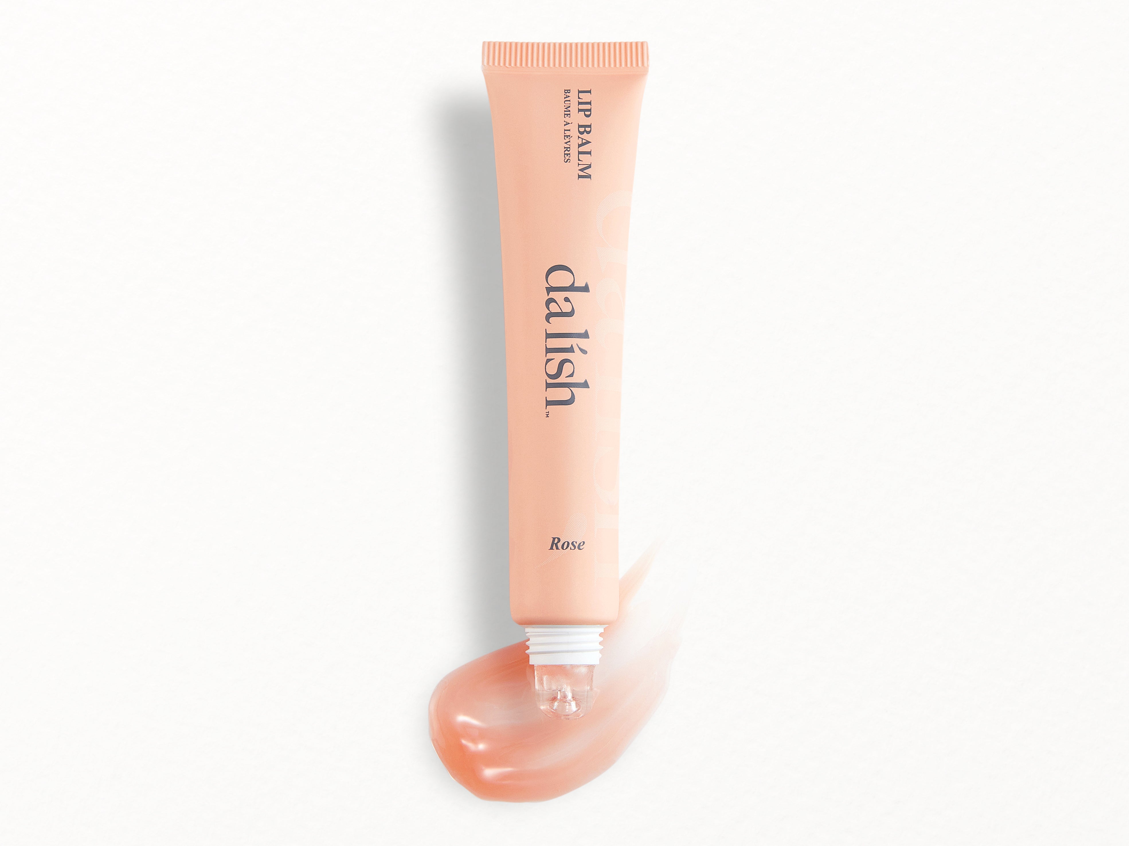 Lip balm tube labeled 'dalish' on a white background
