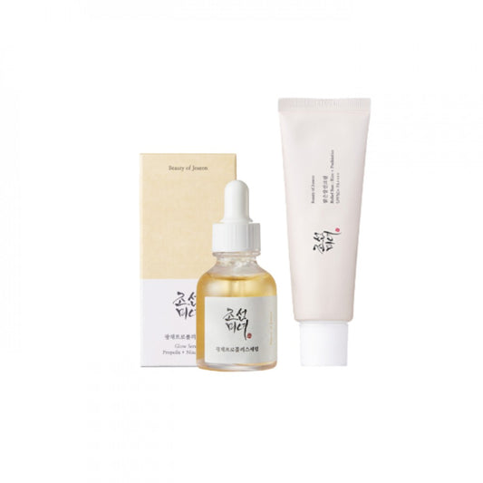 Beauty of Joseon Skincare Set (Glow Serum + Relief Sun : Rice + Probiotic SPF50+ PA++++)  *Bundle Pack Promotion*