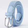 Unisex Canvas Woven Belt w Pin Buckle
