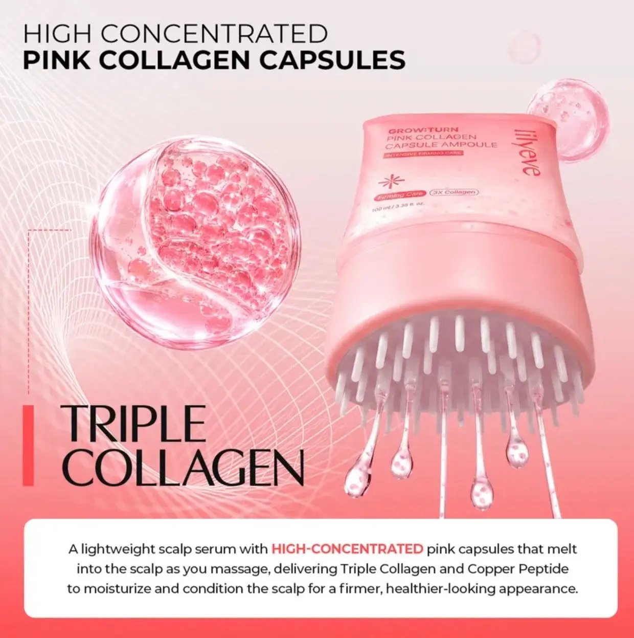 lilyeve Grow Turn Pink Collagen Capsule Ampoule 100ml