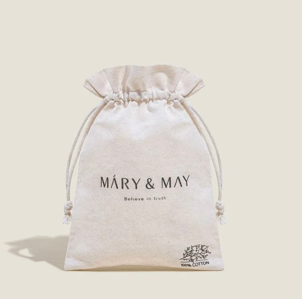 Mary & May Vegan Wash Off Mask Mini Gift Set (30g x 5) + 100% Fabric Beauty Pouch