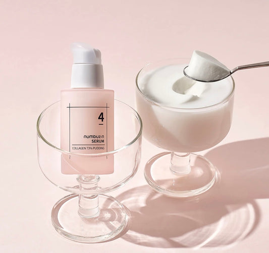 Close-up texture of Numbuzin Collagen 73 Pudding Serum