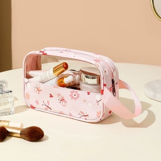 Chic Cosmetics & Makeup Travel Bag - Transparent & Waterproof
