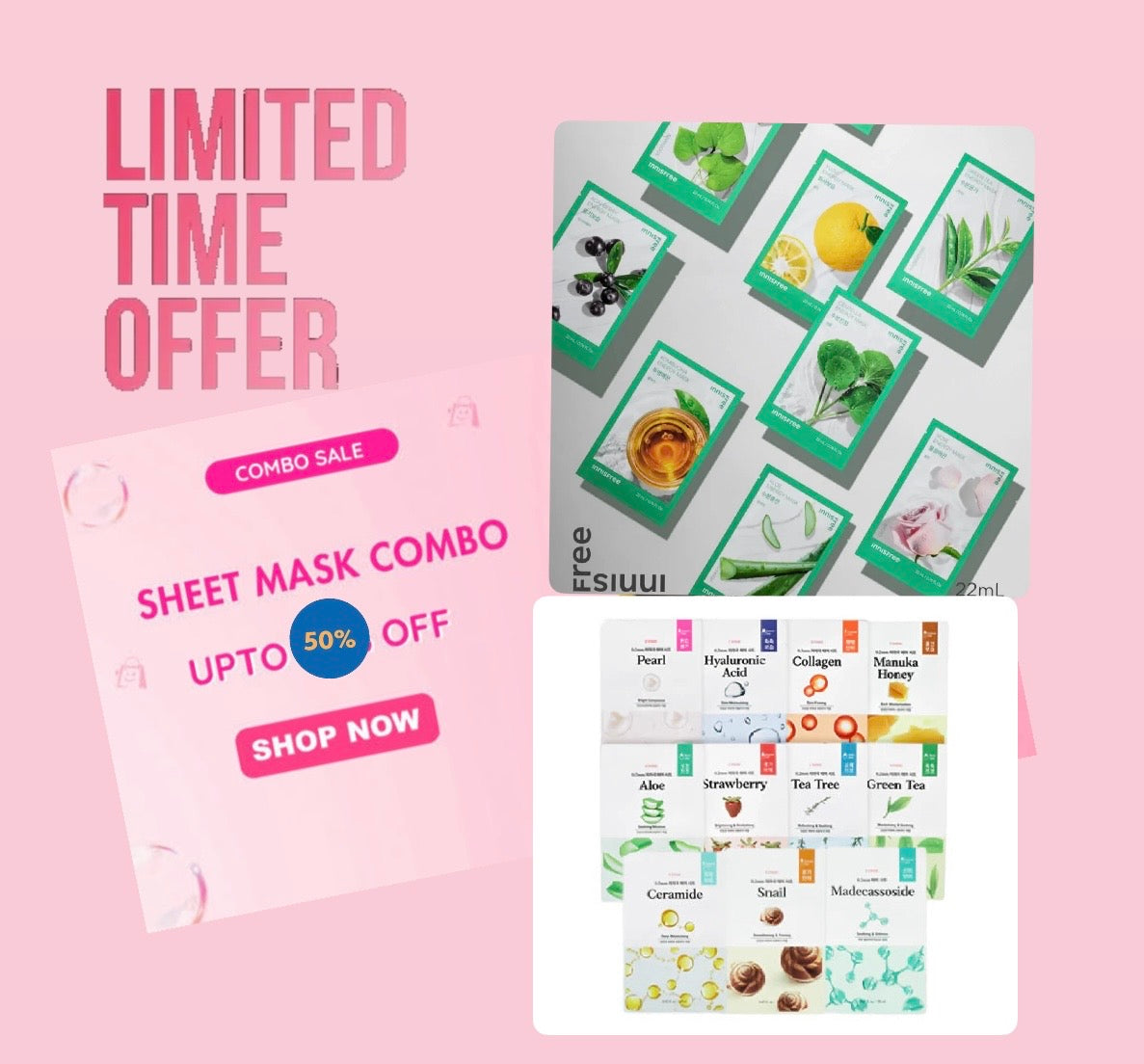 Flash Sale $0.99 Sheet Mask - Limited Time Only
