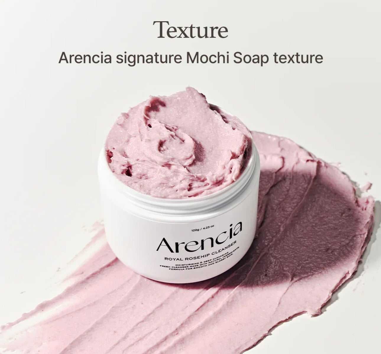 ARENCIA Fresh Rosehip Rice Mochi Cleanser 120g