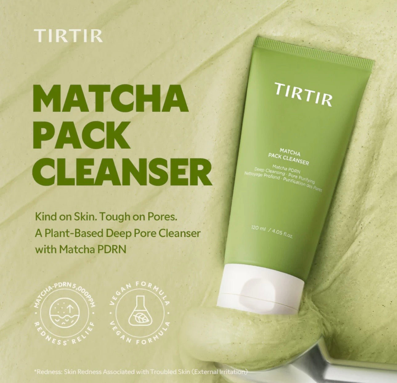 TIRTIR Matcha Pack Cleanser 120ml