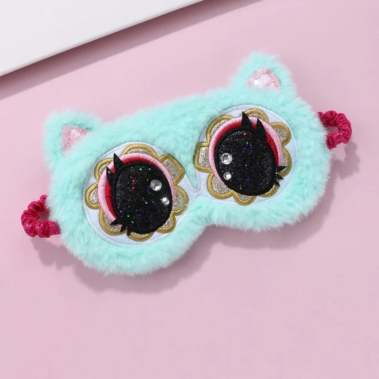Fluffy Cute Animal Cloth Eye Mask
