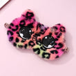 Fluffy Plush Sleeping Eye Cover Soft Funny Blindfold Mask | Cute Eye Mask Pink Eye Sleep Mask | Fluffy Animal Sleep Eyeshade Breathable Lightweight Eye Mask for Sleep