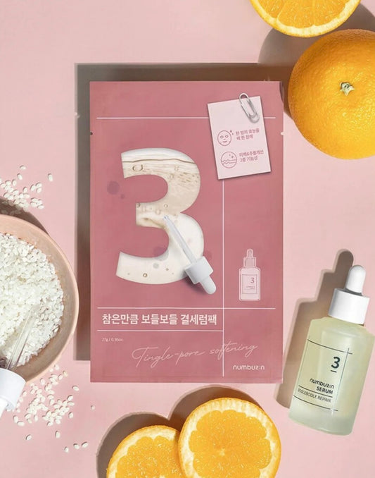 Numbuzin No.3 Tingle-Pore Softening Sheet Mask (1ea)