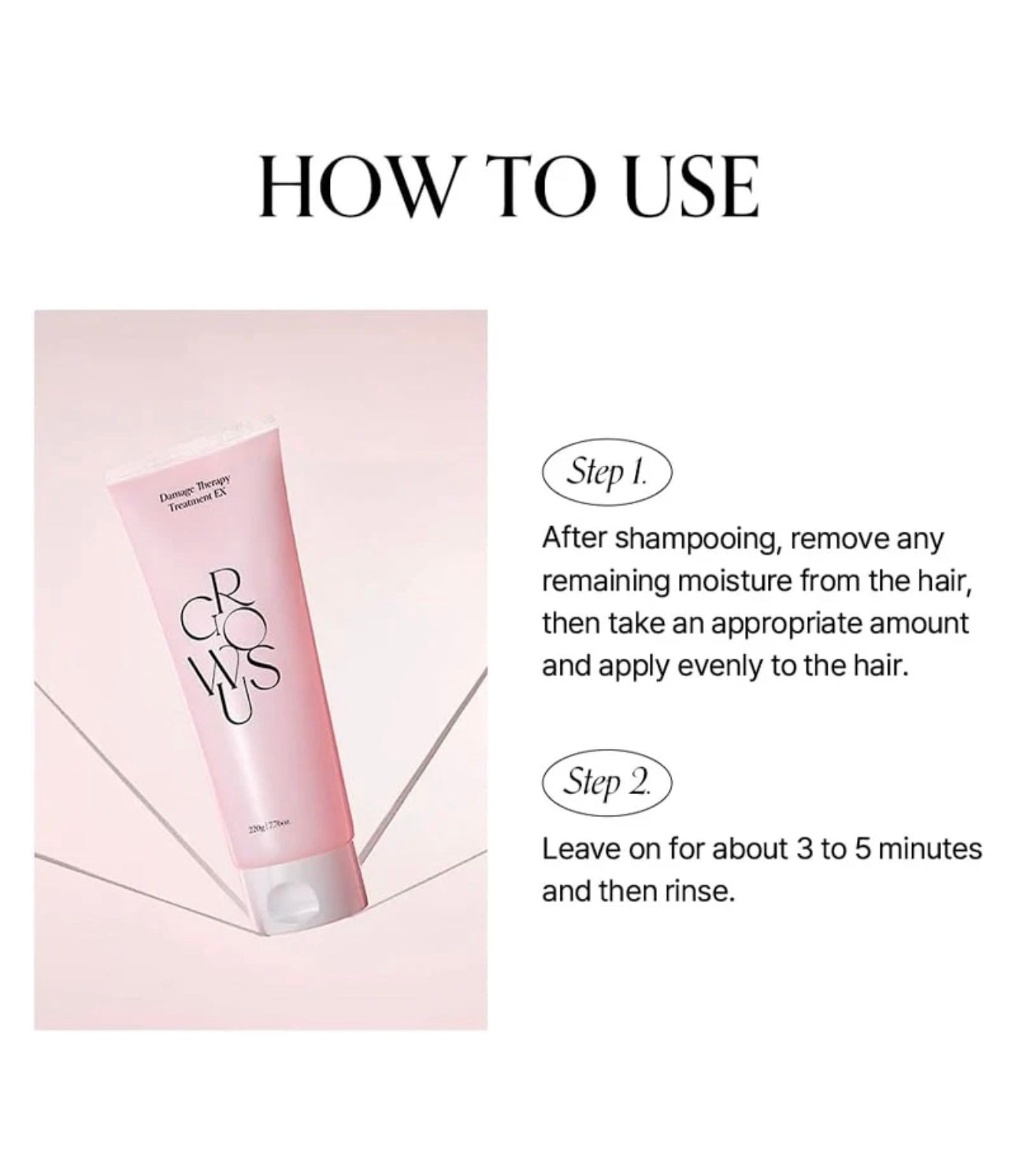 Growus Damage Therapy Hair Cream Treatment EX (220ml)