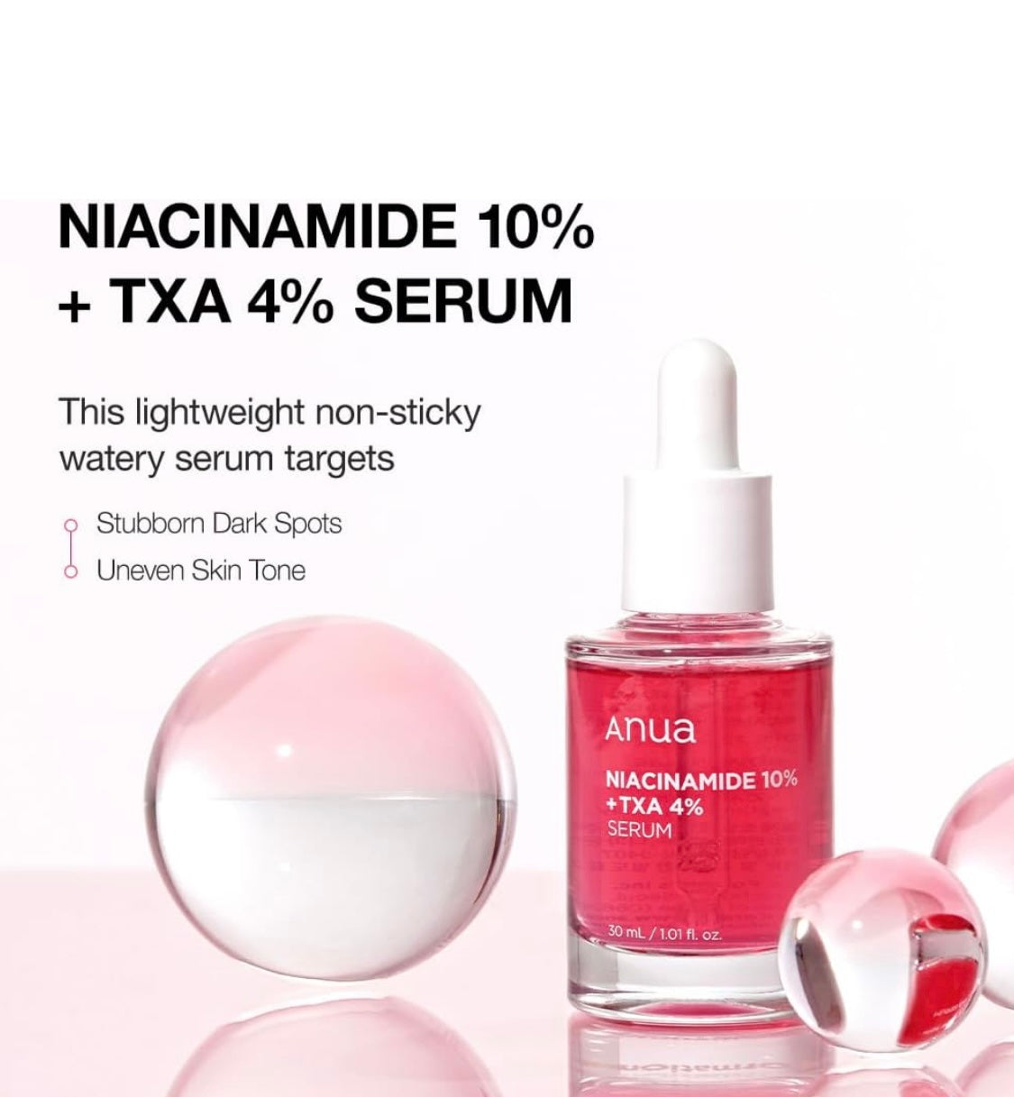 ANUA 10% Niacinamide + 4% TXA Dark Spot Correcting Serum 30ml