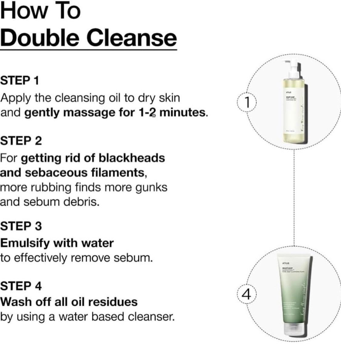 ANUA Heartleaf Cleansing Duo Set (Cleansing Oil + Cleanser)