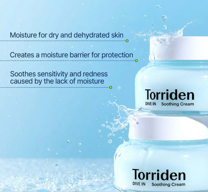 Torriden Dive-In Low Molecular Hyaluronic Acid Soothing Cream (100ml)
