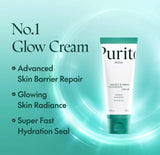 Gently applying the soothing Purito Mighty Bamboo Cream to calm and hydrate sensitive skin.