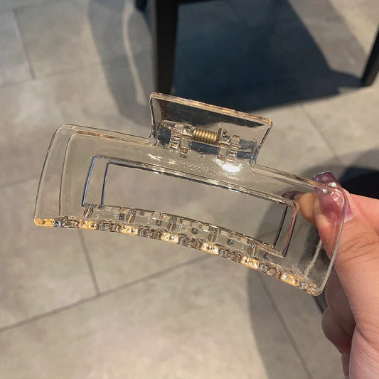 Retro Geometric Acrylic Hair Clip