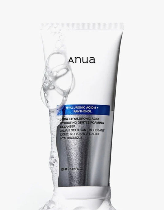 Anua 8 Hyaluronic Acid Hydrating Gentle Foaming Cleanser bottle