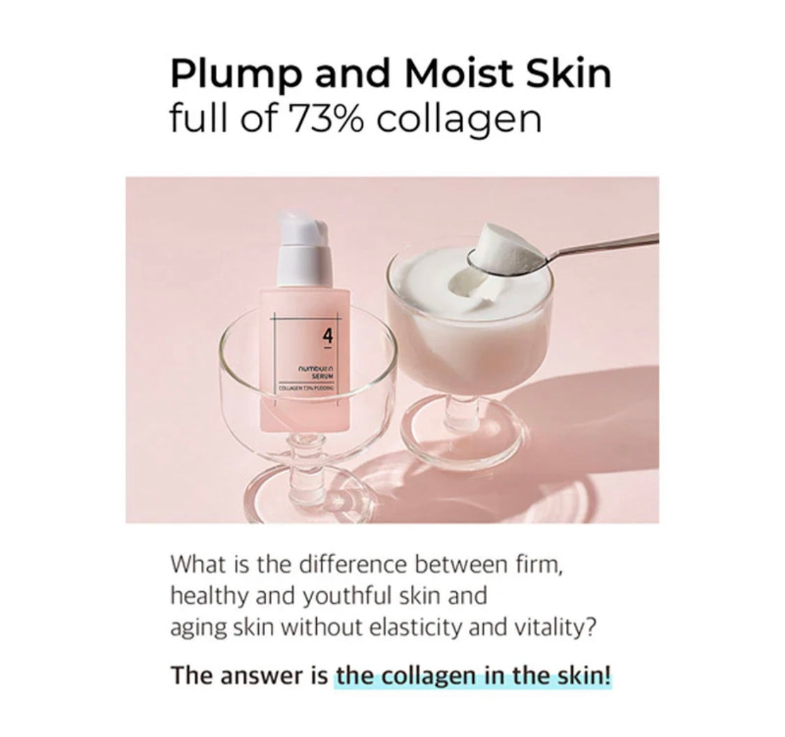Hydrating and firming benefits of Numbuzin No.4 Collagen 73 Pudding Serum