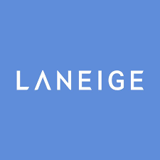 LANEIGE skincare brand logo on a blue background