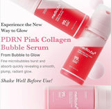 Medicube PDRN Serum ingredients showcase for skin elasticity.
