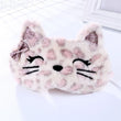 Fluffy Plush Sleeping Eye Cover Soft Funny Blindfold Mask | Cute Eye Mask Pink Eye Sleep Mask | Fluffy Animal Sleep Eyeshade Breathable Lightweight Eye Mask for Sleep