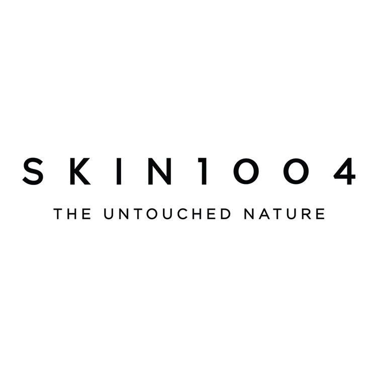 SKIN 1004 logo with The untouched nature slogan text on a white background
