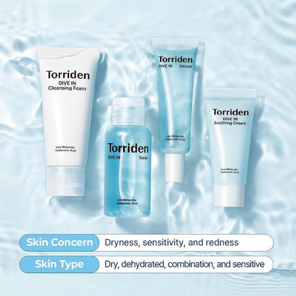 Torriden DIVE-IN Trial Kit (4 Piece Set)