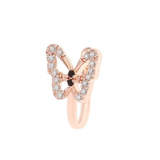 U Shaped Diamond Studed Copper Nose Clip (Non Pierced)