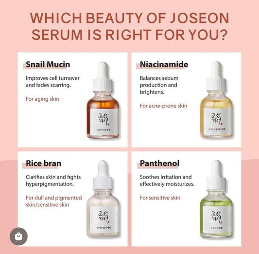 Beauty of Joseon (Serum Line) - Bundle Pack Promotion (2ea/pack) *Choose Any 2 Serums @ Discounted Price