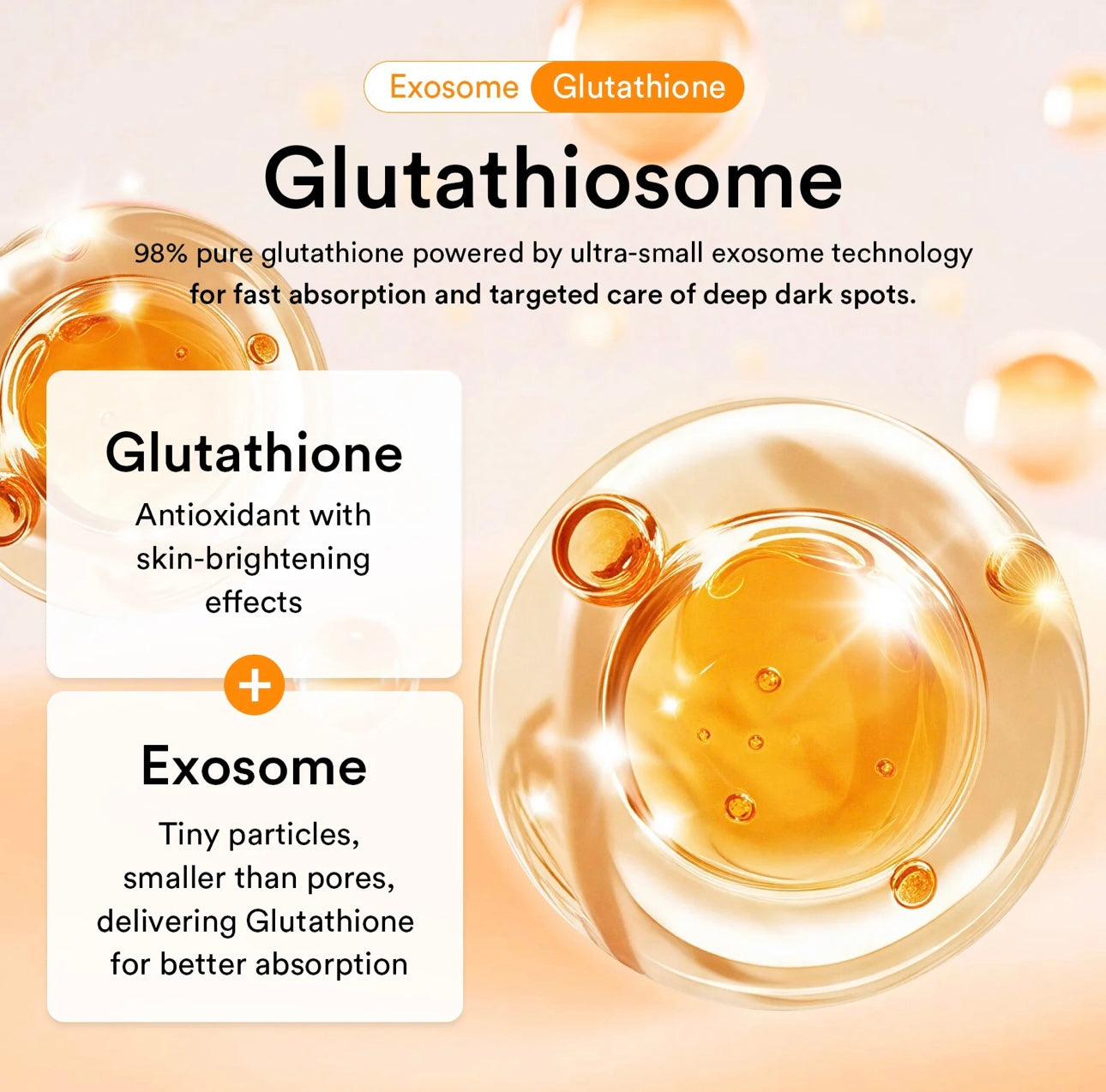 Key ingredients label – Glutathione, Kojic Acid, Vitamin C complex in Abib eye patch jelly