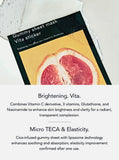 Abib gummy sheet mask vita sticker ingredients – vitamin C derivative and niacinamide
