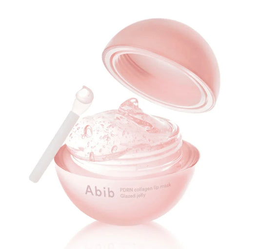 Sealed tube of Abib PDRN Collagen Lip Mask Glazed Jelly showing its sleek packaging.