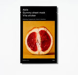 Abib sheet mask vita sticker front packaging with vita brightening synergy