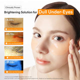 Applying Abib Glutathione Kojic Acid Eye Patch Vita Jelly on under-eye area for cooling brightening care
