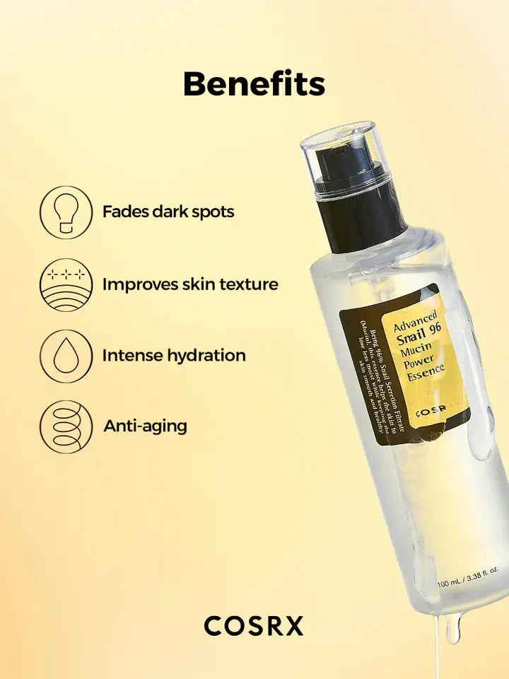 COSRX Advanced Snail 96 Mucin Power Essence 100ml bottle for deep hydration