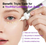 How to apply ANUA retinol 0.1 caffeine revitalizing eye cream around eyes