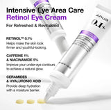 Lightweight texture of ANUA retinol 0.1 caffeine revitalizing eye cream