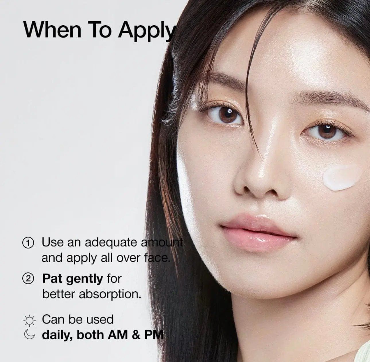 Skin after applying Anua Heartleaf 70% Daily Lotion, non‑greasy finish.