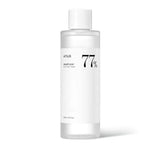 Anua Heartleaf 77% Soothing Toner bottle, showcasing its simple and clean packaging.