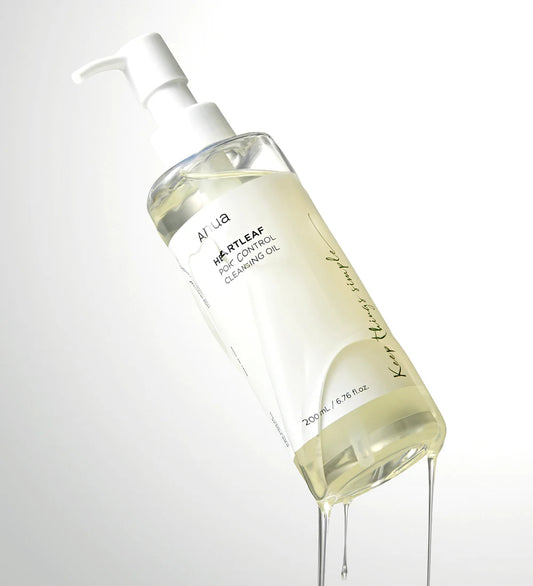 Anua Heartleaf Pore Control Cleansing Oil 200ml bottle front on white background