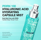 Back of the Anua PDRN hydrating mist bottle showing key ingredients list.