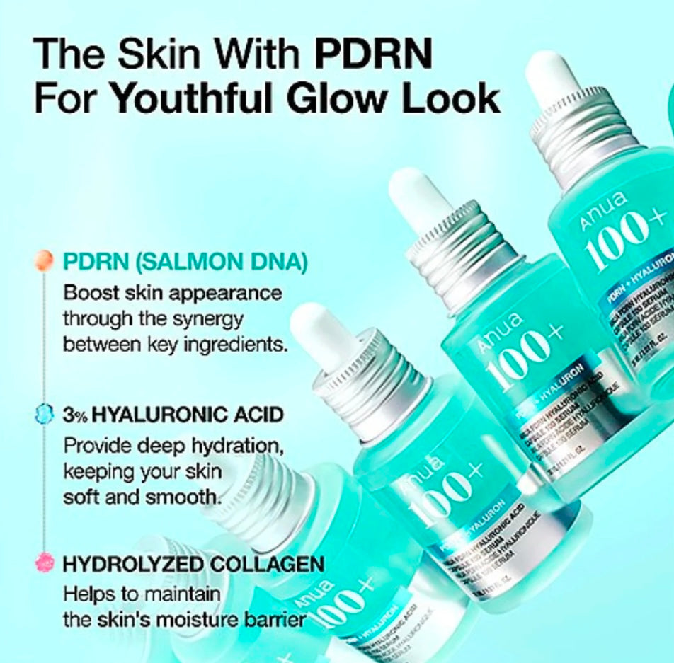 Lightweight formula of Anua PDRN Hyaluronic Acid Serum for glowing skin