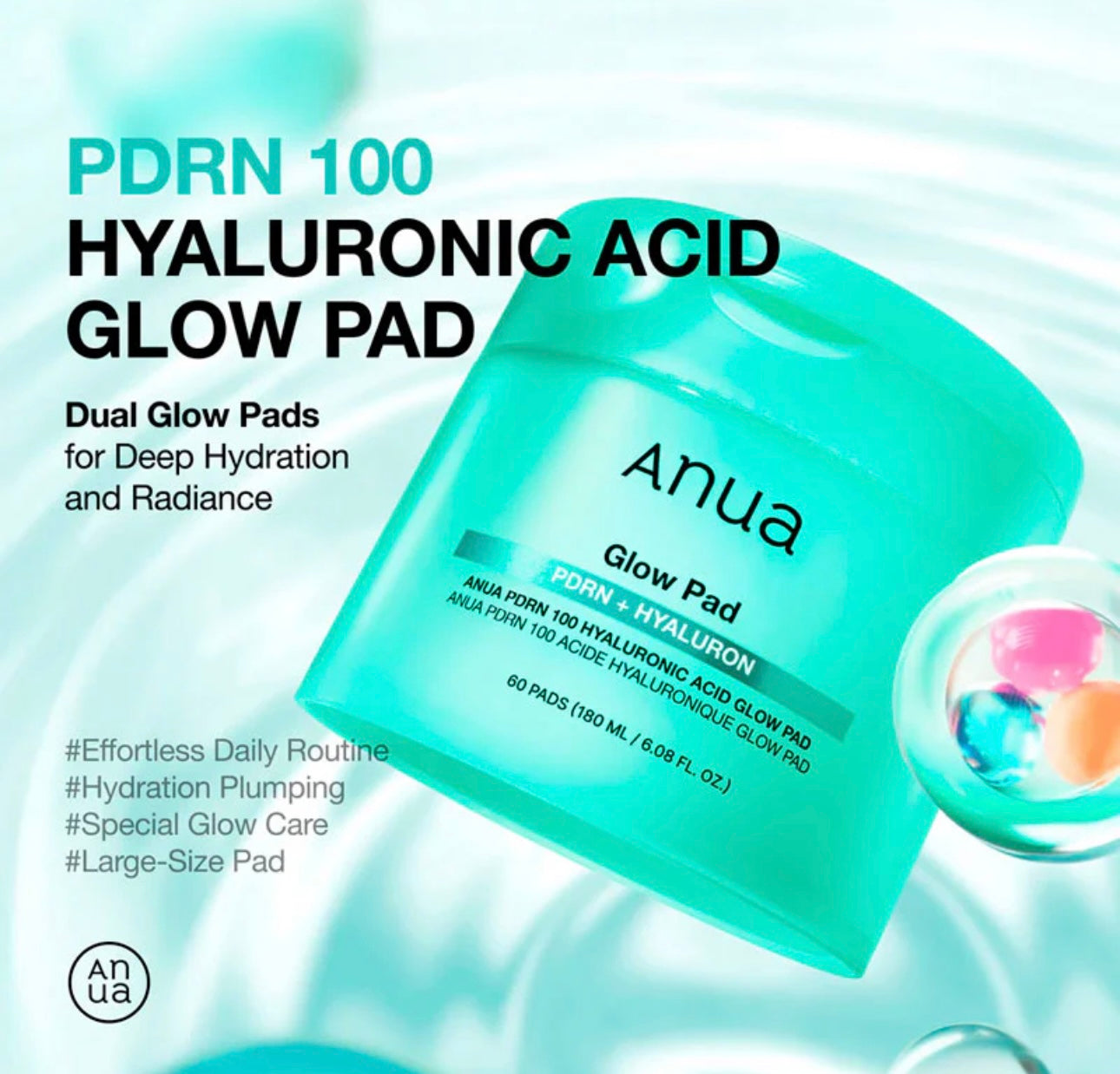 Front view of the Anua PDRN Hyaluronic Pad box