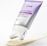 Close-up of the lightweight retinol refining gua sha cream texture with encapsulated retinol capsules