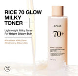 Texture of Anua Rice 70 Milky Toner – Lightweight milky formula